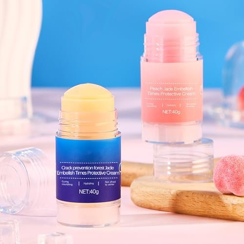 HJXUQIME Feet Cracking Prevention Stick - Anti-Cracking Foot & Hand Cream Moisturizer for Dry Cracked Heel, Knee, Elbow - Callus Remover & Dead Skin Softener (2-Pack, Pink+Blue) - görsel 16
