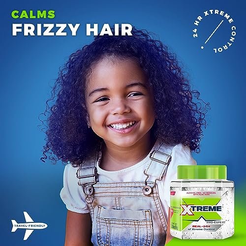 Xtreme Pro-Expert Clear Hair Styling Gel, Alcohol Free 24-Hours Xtreme Control With Aloe Vera, 3.38 Oz Jar (Pack of 6) - görsel 10