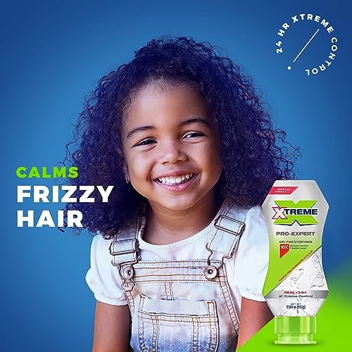 Xtreme Pro-Expert Clear Styling Hair Gel, Alcohol Free 24-Hours Xtreme Control With Aloe Vera, 17.63 Oz Squeeze Bottle (Pack of 3) - görsel 11