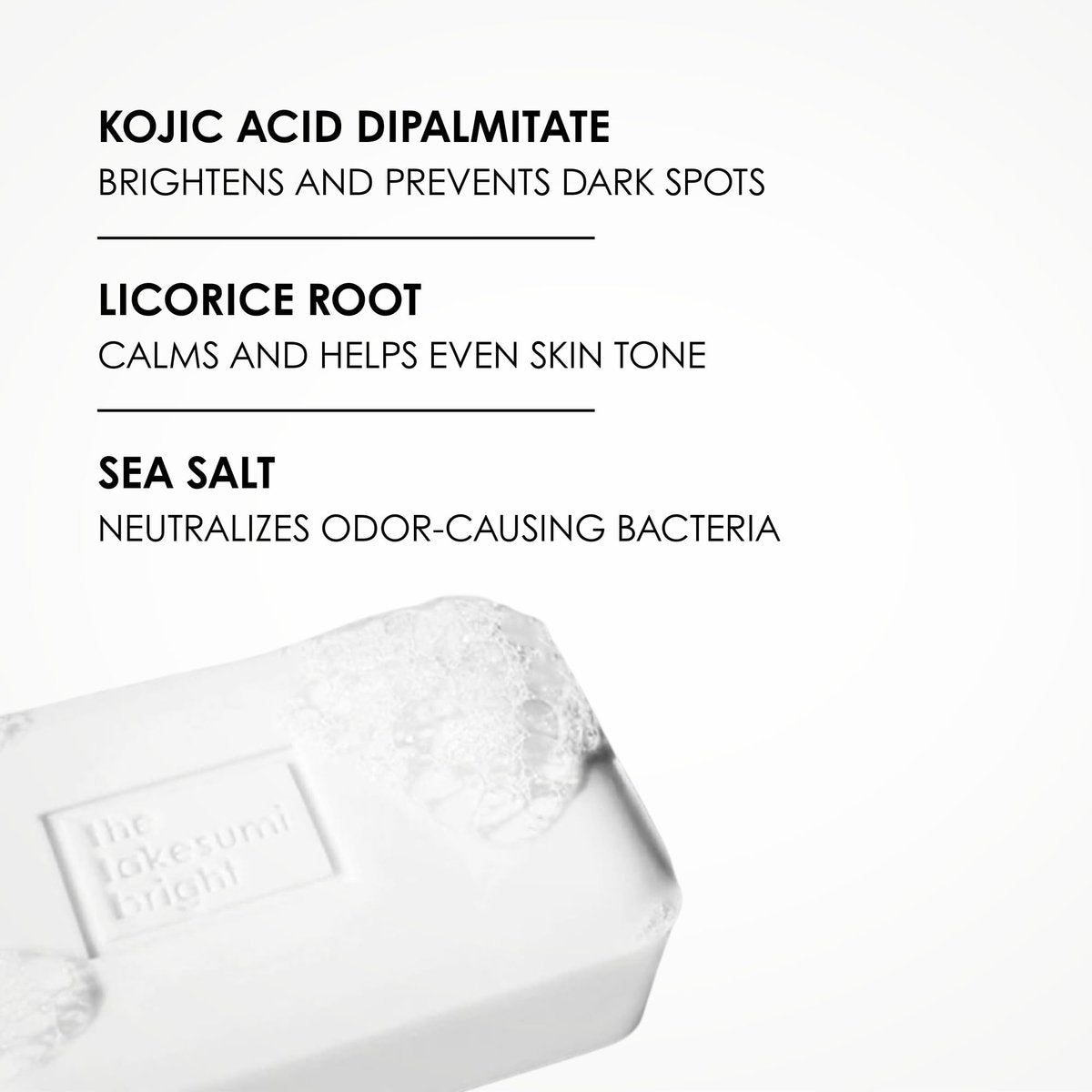 Kaia Naturals The Takesumi Bright The Kojic Acid Brightening Bar – Natural Bar Soap for Dark Spots, Pigmentation, and Odor Control Avelisse