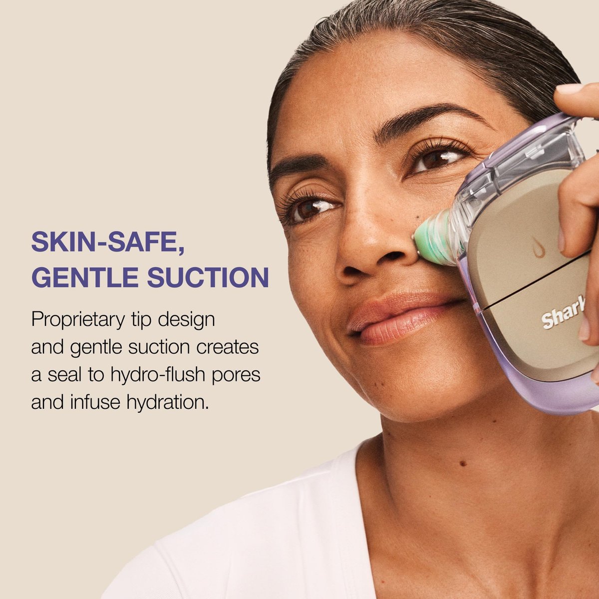 Shark FacialPro Glow At-Home Hydro-Powered Facial System with DePuffi Hot & Cold Therapy – Professional Spa Skincare Device for Pore Cleansing, Hydration & Radiant Glow, Lilac, FH320PL Avelisse