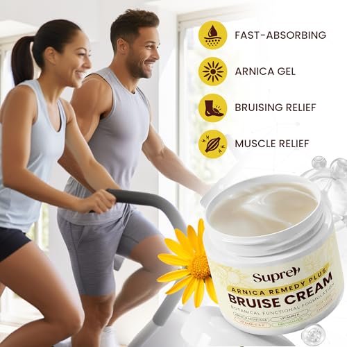 SupreH Arnica Bruise Cream Extra Strength with Vitamin K, C, E, Niacinamide & Ceramide for Bruising, Swelling, Discoloration & Thin Skin - 1 oz Avelisse