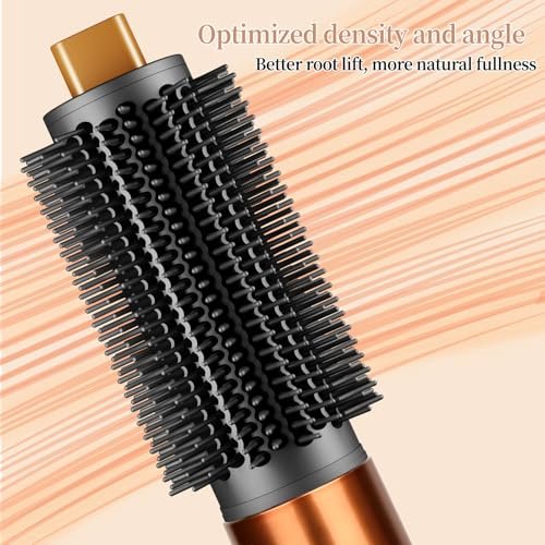 ZEPHBLOW Upgraded Round Volumizing Brush for Dyson Airwrap - Flexible Bristles for Root Lift & Frizz Control - Compatible with Airwrap HS01/05/08 (Gold) Avelisse