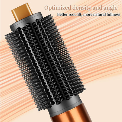 ZEPHBLOW Upgraded Round Volumizing Brush for Dyson Airwrap - Flexible Bristles for Root Lift & Frizz Control - Compatible with Airwrap HS01/05/08 (Gold) Avelisse