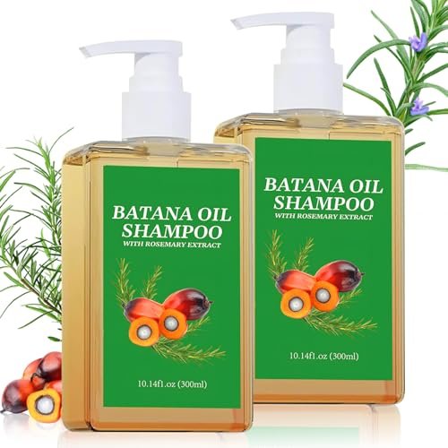 2-Pack Batana Oil Shampoo for Hair Growth & Thinning Hair | Rosemary Infused Nourishing Shampoo for Men & Women | Soft & Fluffy Hair | 10.14 fl oz Each Avelisse