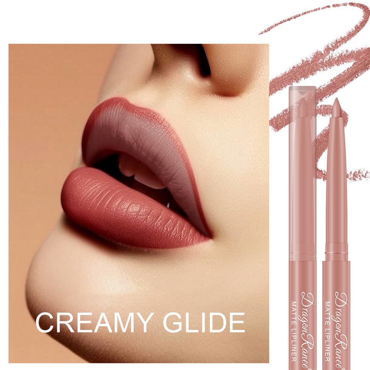 Baorder 12-Piece Creamy Matte Lip Liner Pencil Set – Waterproof, Long-Lasting, Soft Pink Lip Colors – Perfect Pout Gel Makeup Kit for Women Avelisse