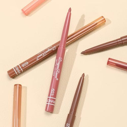 Baorder 12-Piece Creamy Matte Lip Liner Pencil Set – Waterproof, Long-Lasting, Soft Pink Lip Colors – Perfect Pout Gel Makeup Kit for Women Avelisse