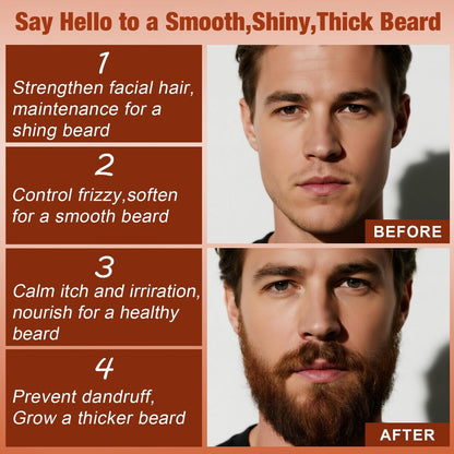 Beard Oil for Men, 4 Fl Oz, 2 Packs Natural Sandalwood & Unscented Beard Growth Oil with Vitamin E, Argan & Jojoba Oil, Softens, Moisturizes, Strengthens, Adds Shine, Reduces Frizz, No Fragrance Conditioner for Men Avelisse