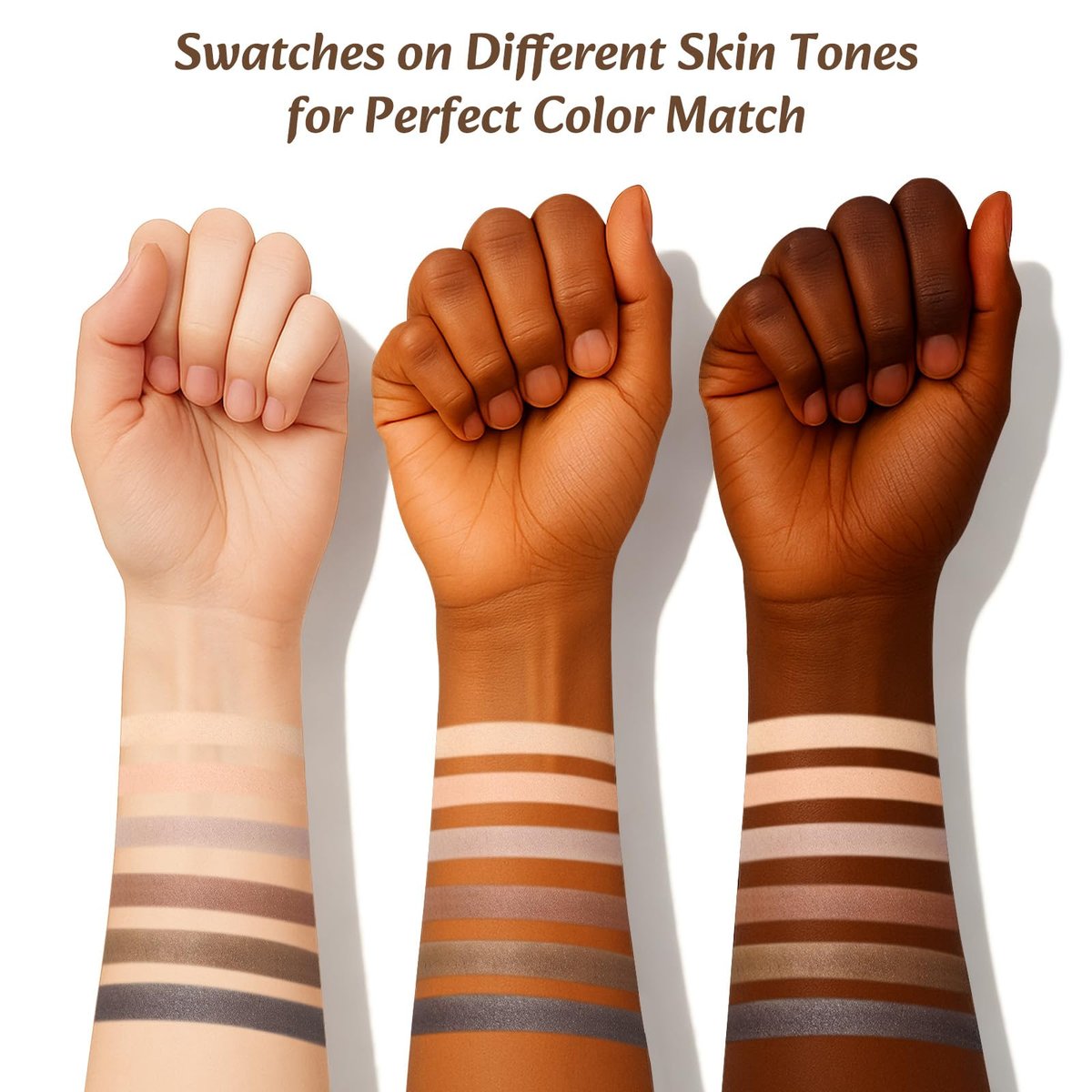 LANDMOON Neutral Nude Matte Mini Eyeshadow Palette - 6 Colors Smoky Taupe & Brown Travel Size Eye Shadows, Highly Pigmented, Long-Lasting, Vegan Makeup Palette with Mirror for Daily Use - görsel 7