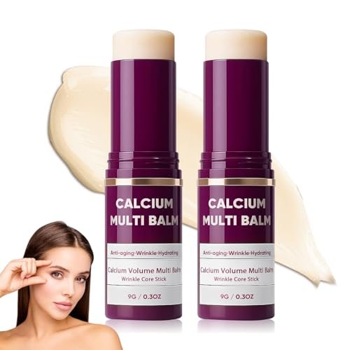 EOIRULA Calcium Multi Balm 2-Pack: Korean Collagen Moisturizing Stick for Eyes, Face & Neck – Anti-Aging & Hydrating - görsel 1