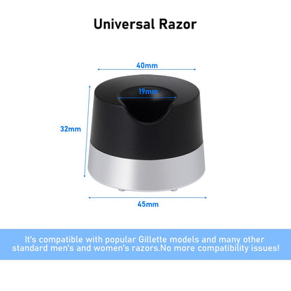 YINARONG Razor Stand Holder – Alloy Metal with Drainage Hole, Universal Fit for Most Razors, Scratch-Resistant Compatible with Gillette