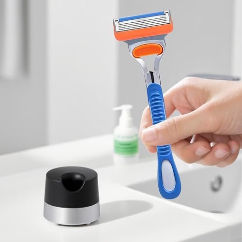 YINARONG Razor Stand Holder – Alloy Metal with Drainage Hole, Universal Fit for Most Razors, Scratch-Resistant Compatible with Gillette - görsel 10