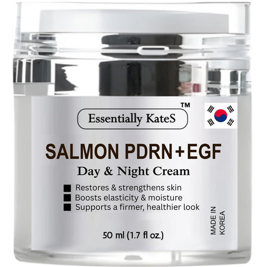Essentially KateS Salmon PDRN + EGF Day & Night Cream 50 ml - Promotes Skin Regeneration, Elasticity, and Cell Renewal - Korean Skincare