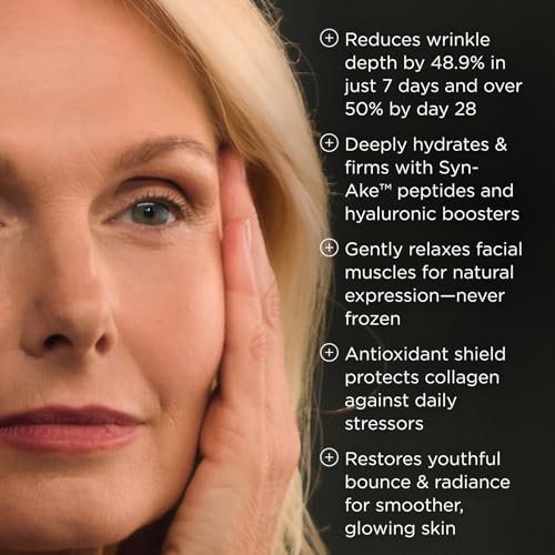 Noor Wonder Lift Cream for Women - Natural Anti-Aging Wrinkle Treatment with Syn-Ake Blend, 1 Fl Oz Avelisse