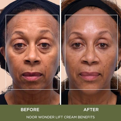 Noor Wonder Lift Cream for Women - Natural Anti-Aging Wrinkle Treatment with Syn-Ake Blend, 1 Fl Oz Avelisse