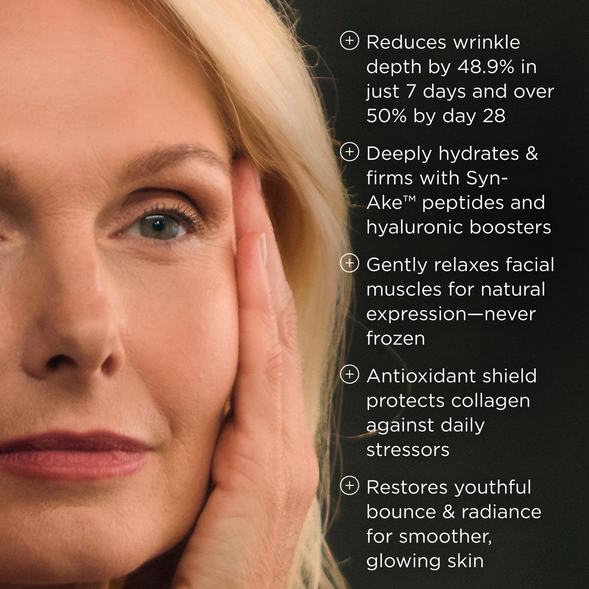 Noor Wonder Lift Cream for Women - Natural Anti-Aging Wrinkle Treatment with Syn-Ake Blend, 1 Fl Oz Avelisse