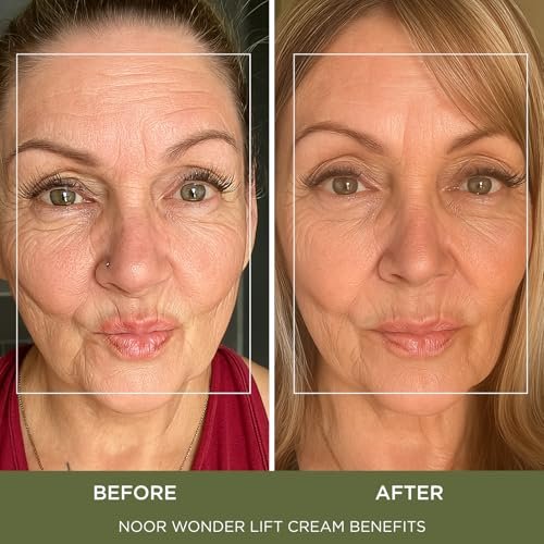 Noor Wonder Lift Cream for Women - Natural Anti-Aging Wrinkle Treatment with Syn-Ake Blend, 1 Fl Oz Avelisse