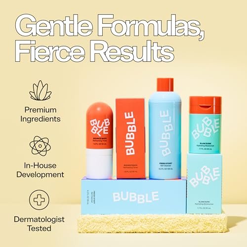 Bubble Skincare All Clear Anti-Breakout Foaming Face Wash – 2% Salicylic Acid Cleanser for Acne-Prone Skin, Gentle Facial Cleanser for Oily, Combination & Sensitive Skin (4.2 Fl Oz) Avelisse