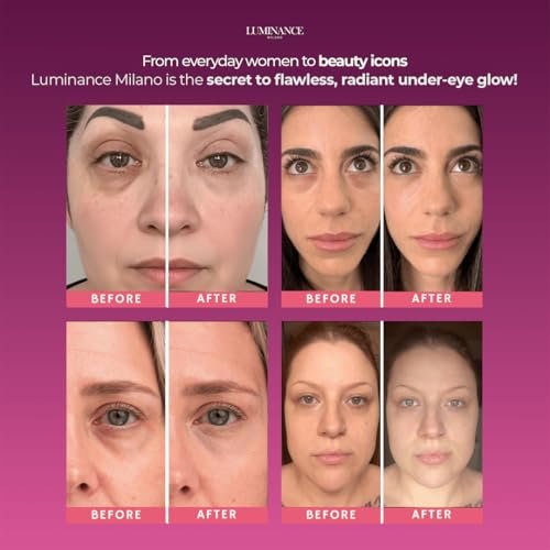 Original Luminance Milano Under Eye Brightener Pink – Lightweight Pink Under Eye Corrector for Dark Circles and Fine Lines – Vegan Concealer Brightener for Tired Eyes – Natural Radiant Finish Avelisse