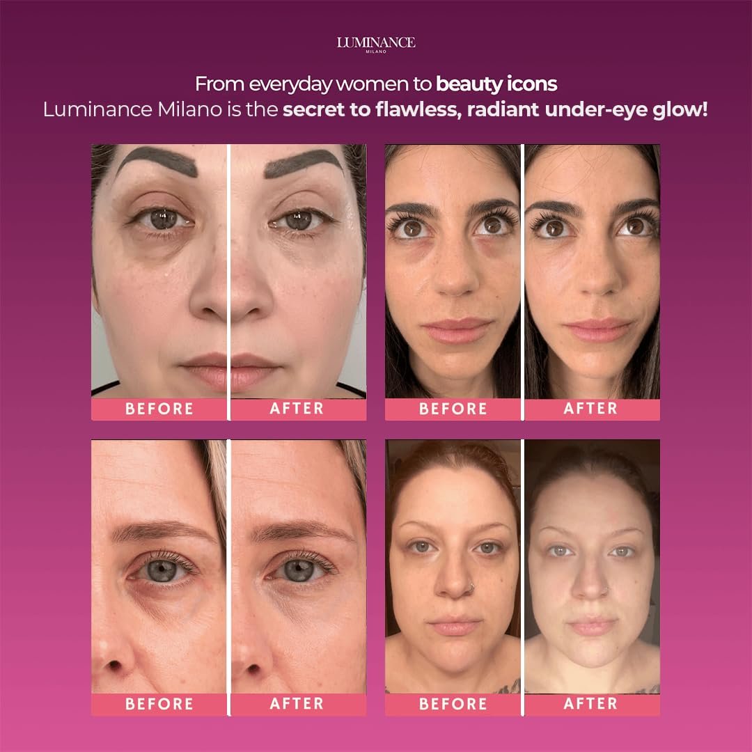 Original Luminance Milano Under Eye Brightener Pink – Lightweight Pink Under Eye Corrector for Dark Circles and Fine Lines – Vegan Concealer Brightener for Tired Eyes – Natural Radiant Finish Avelisse