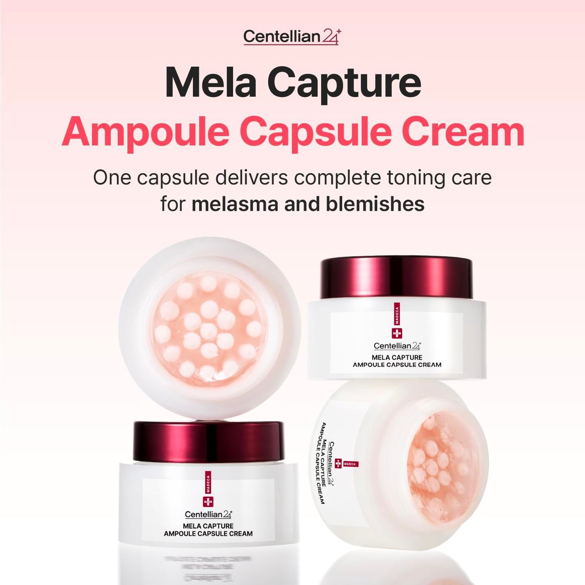 CENTELLIAN 24 Madeca Mela Capture Ampoule Capsule Cream – Anti-Aging Face Moisturizer with Peptides & Centella Asiatica, Hydrating Korean Skincare (1.85 oz / 55ml) Avelisse
