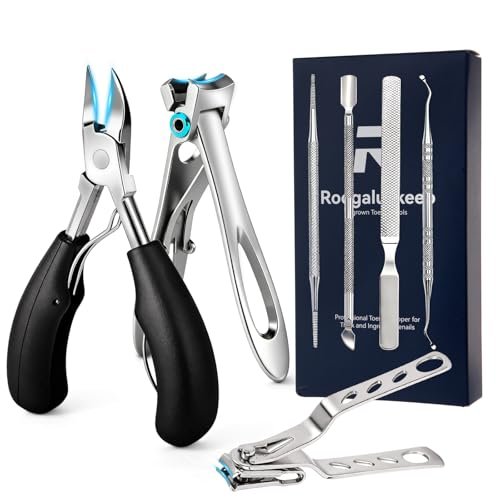 7-Piece Professional Stainless Steel Ingrown Toenail Removal Kit – Heavy Duty Toenail Clippers for Thick Nails, Home Foot Care for Adults & Seniors - görsel 1