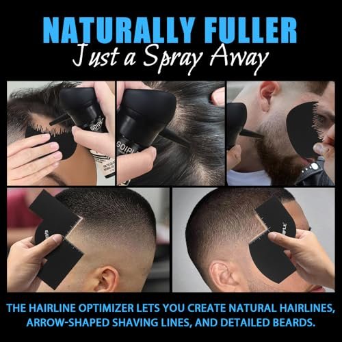 WOZUTUNT Hair Fiber Water Resistant Spray for Men – Extra Hold, Hairline Enhancer & Volumizing Spray for Black Hair (Pack of 6, 0.67 Fl Oz Each) Avelisse