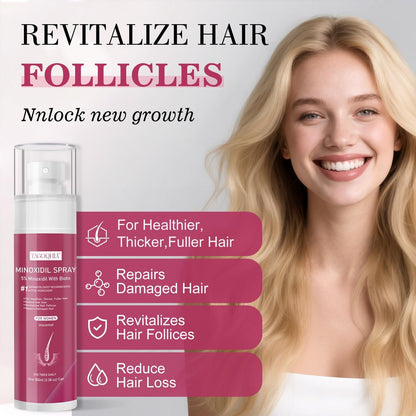 5% Minoxidil Hair Regrowth Spray for Women with Biotin – Extra Strength Treatment for Hair Loss and Thinning (3 Bottles) Avelisse