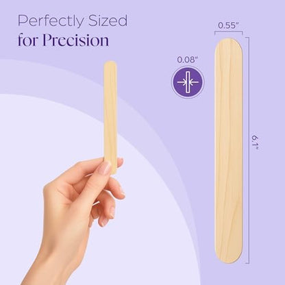 150 Wax Strips for Hair Removal – Extra-Large Non-Woven Strips for Legs, Arms, Back & Body – Works with All Soft Waxes – Salon & Home Use