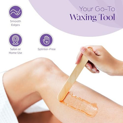 150 Wax Strips for Hair Removal – Extra-Large Non-Woven Strips for Legs, Arms, Back & Body – Works with All Soft Waxes – Salon & Home Use
