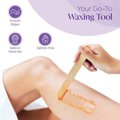 150 Wax Strips for Hair Removal – Extra-Large Non-Woven Strips for Legs, Arms, Back & Body – Works with All Soft Waxes – Salon & Home Use