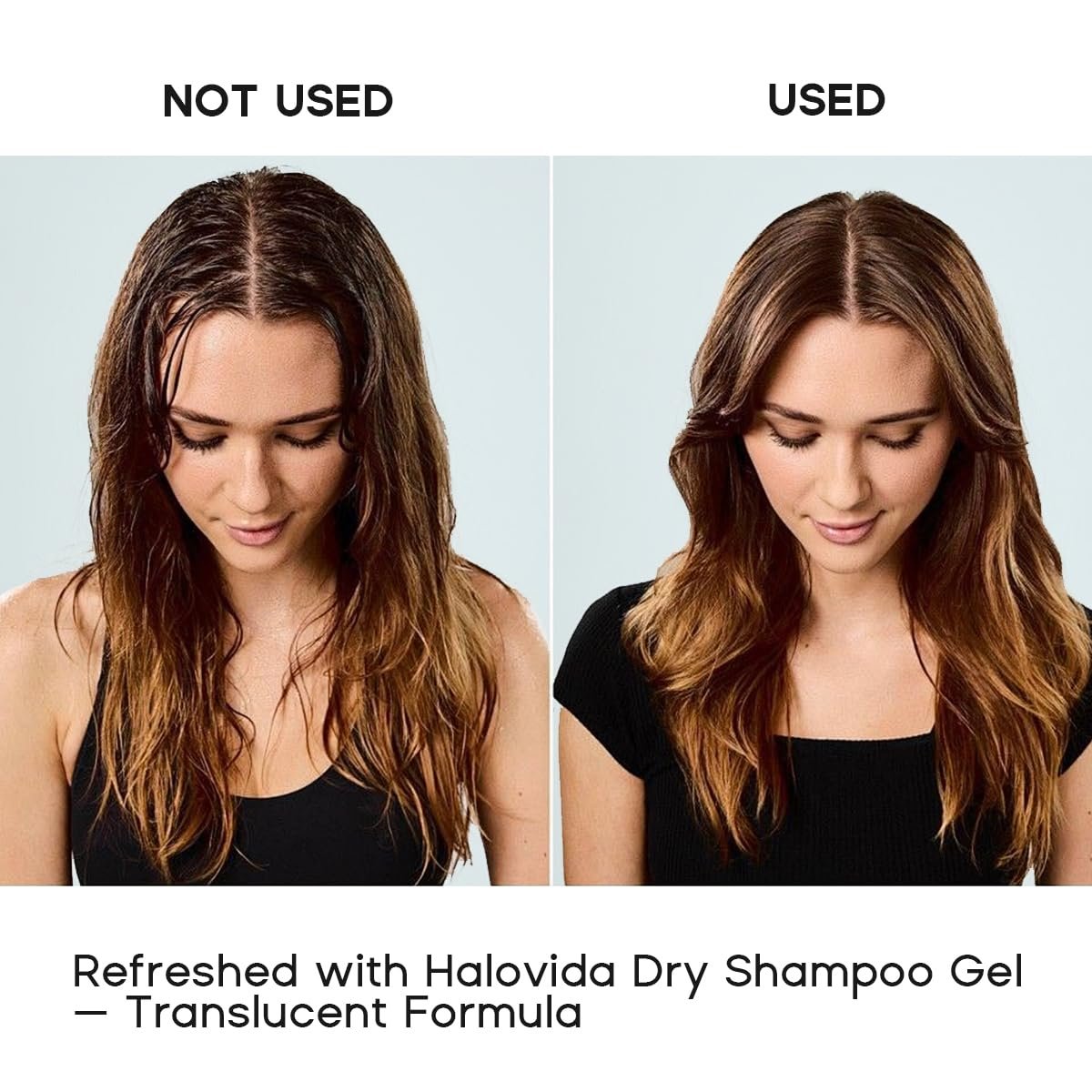 HALOVIDA Leave-in Dry Shampoo Gel - Instant Oil Absorption & Volume, Light Texture Transparency, Non-Aerosol, Safe & Clean with Natural Ingredients, 2.82 oz - görsel 8