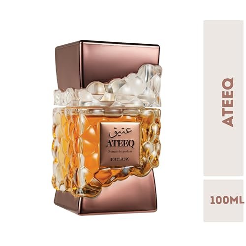 Nusuk Ateeq Perfume for Men – Long Lasting Extrait De Parfum with Citrus, Spice & Woody Notes – Bold Masculine Luxury Fragrance 100ml Avelisse