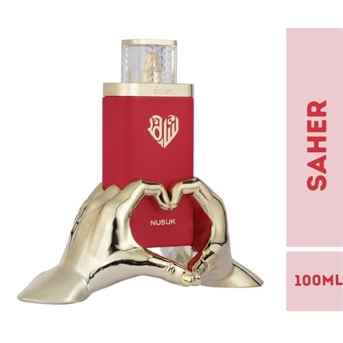 Nusuk Saher Extrait de Parfum for Women – Long-Lasting Luxury Perfume with Apple, Jasmine, Rose & Vanilla Notes, 100ml Avelisse