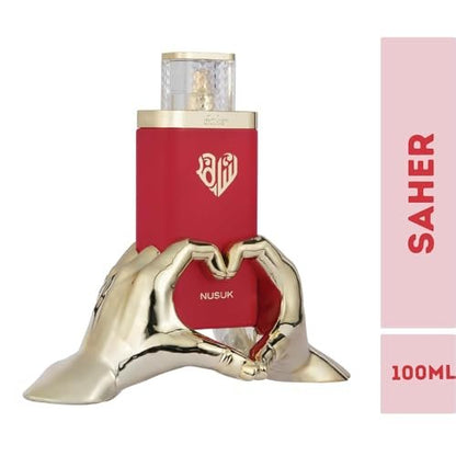 Nusuk Saher Extrait de Parfum for Women – Long-Lasting Luxury Perfume with Apple, Jasmine, Rose & Vanilla Notes, 100ml Avelisse
