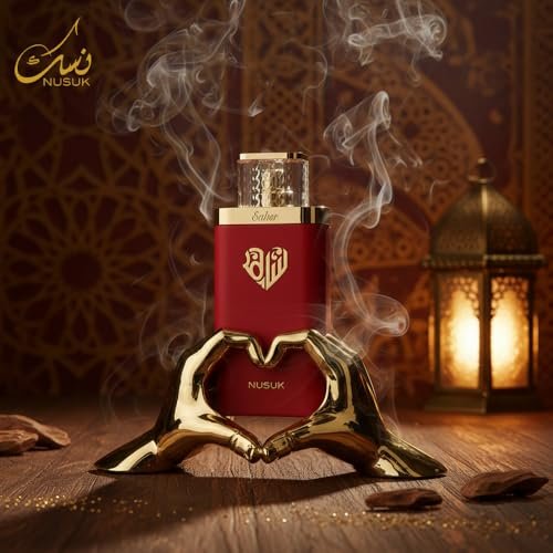 Nusuk Saher Extrait de Parfum for Women – Long-Lasting Luxury Perfume with Apple, Jasmine, Rose & Vanilla Notes, 100ml Avelisse