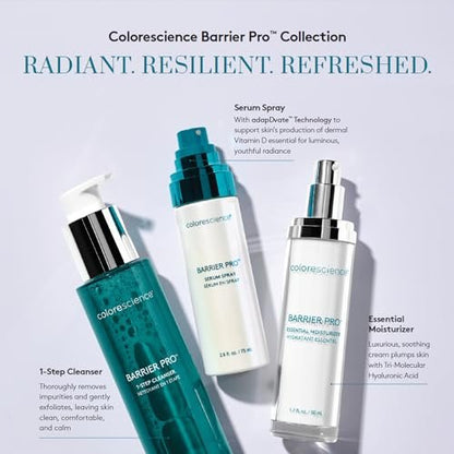 Colorescience Barrier Pro Microbiome Serum Spray – Pre, Pro & Postbiotic Skin Barrier Support with Vitamin D Radiance, Leave-On Hydrating Treatment for All Skin Types Avelisse