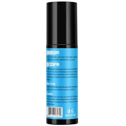 WOZUTUNT Hair Fiber Water Resistant Spray for Men and Women - Extra Hold Hair Fiber Holding Sprays for Black Hair - Waterproof Hairline Enhancer & Volumizing Sprays (2 Pack) Avelisse