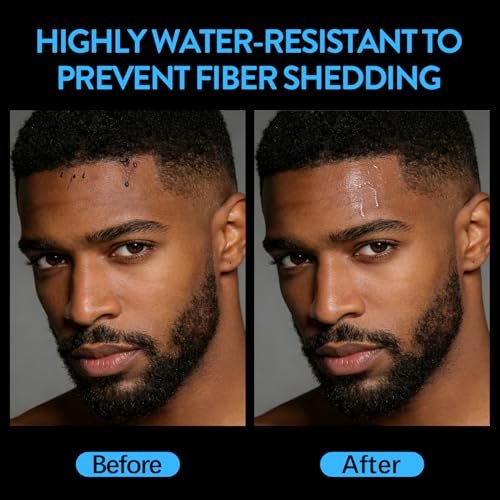 Hair Fiber Water Resistant Spray for Men – Extra Hold, Waterproof Hairline Enhancer & Volumizing Spray for Black Hair & Beard (4 Fl Oz) - görsel 14