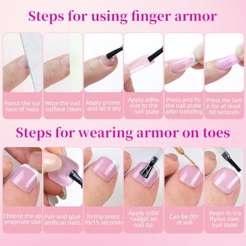 HWHUNO 4 Design French Soft Gel Toe Nail Tips Set - 120Pcs White Pink Black Full Cover Square Tip Press on Nails & Wider Toenails for Women, Home DIY Salon (15 Sizes) - görsel 8