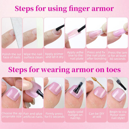 HWHUNO 4 Design French Soft Gel Toe Nail Tips Set - 120Pcs White Pink Black Full Cover Square Tip Press on Nails & Wider Toenails for Women, Home DIY Salon (15 Sizes)
