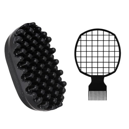 2 Pack Curl Sponge for Black Hair - Twist King Freeform Sponge for Natural Women & Men - Advanced Rotating Tool for Defined Curls Avelisse