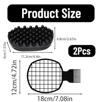 2 Pack Curl Sponge for Black Hair - Twist King Freeform Sponge for Natural Women & Men - Advanced Rotating Tool for Defined Curls Avelisse