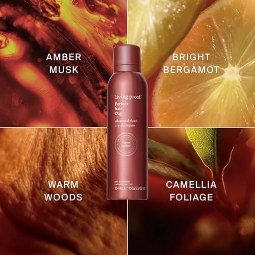 Living proof Perfect Hair Day Advanced Clean Dry Shampoo, 5.5 oz – Limited Edition Velvet Amber Scent Avelisse