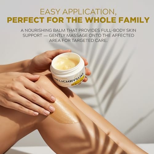 InsurMedic Helichrysum Essential Oil Balm - Helichrysum Italicum Cream for Veins, Bruises, Aches, Pains & Skin Healing - Full Body Hydration Multipurpose Salve Avelisse