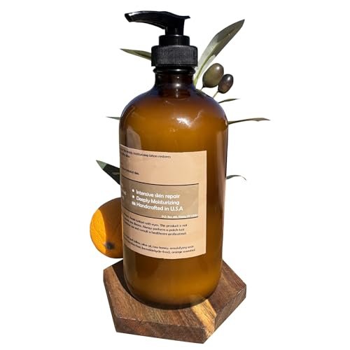 Bear Bird 100% Grass-Fed Tallow & Raw Honey Lotion with Olive Oil, Orange & Vanilla Essential Oils - 16 Fl Oz Avelisse