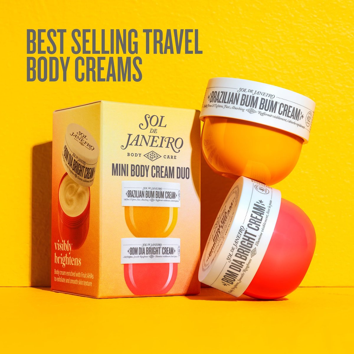 Sol de Janeiro Mini Body Cream Trial Set – Travel Size Brazilian Bum Bum Cream & Bom Dia Bright Cream, 2-Piece Set (25 mL Each) - görsel 10