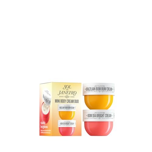 Sol de Janeiro Mini Body Cream Trial Set – Travel Size Brazilian Bum Bum Cream & Bom Dia Bright Cream, 2-Piece Set (25 mL Each) - görsel 1