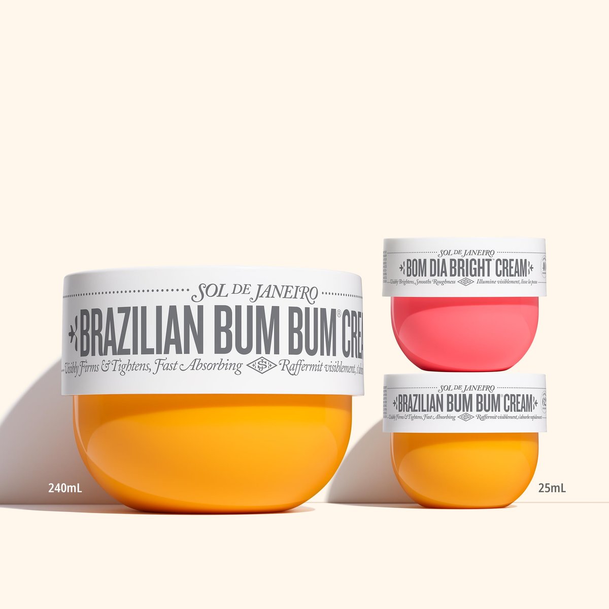 Sol de Janeiro Mini Body Cream Trial Set – Travel Size Brazilian Bum Bum Cream & Bom Dia Bright Cream, 2-Piece Set (25 mL Each) - görsel 8