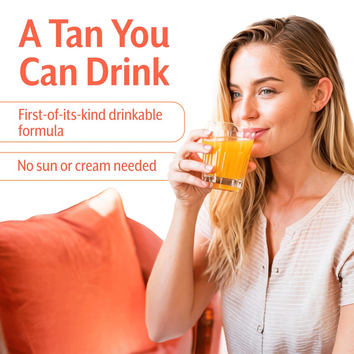 Zeria Tanning Drops to Drink – Sunless Tanning Drops for Face & Body – Vegan, Edible Self Tanner with Beta-Carotene – Natural Glow & Melanin Booster – Watermelon Flavor – 50mL Avelisse